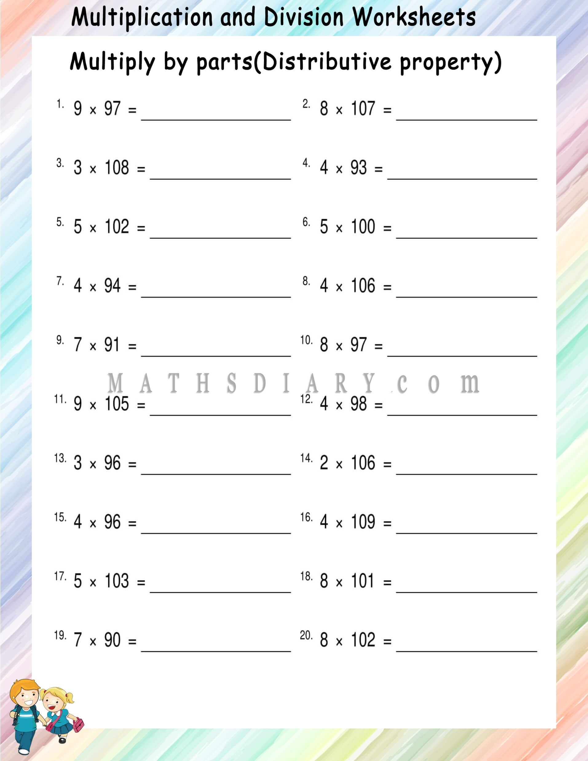  Multiplication And Division Math Worksheets Page 3