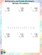 grade 5 math worksheet with answers